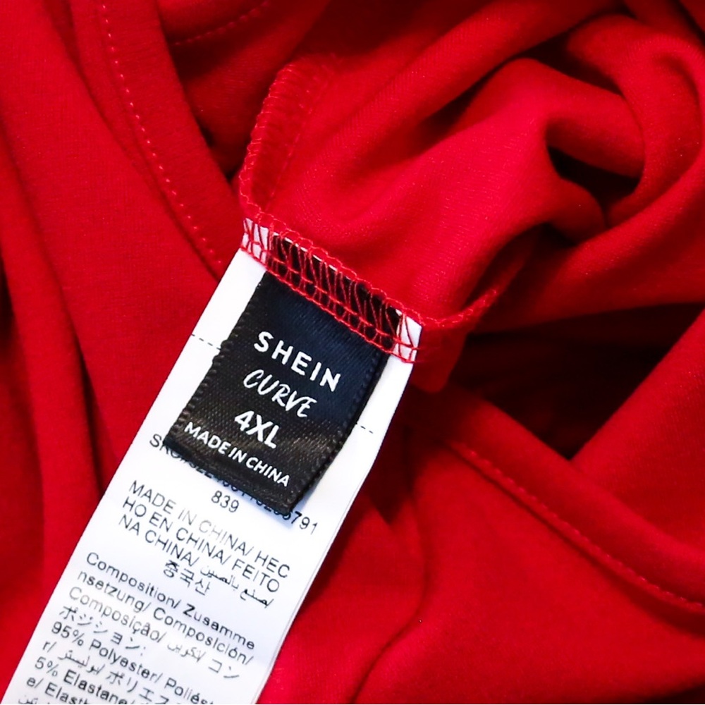 Red Wrap Front Wide Leg Jumpsuit Plus Size 4XL Sleeveless Dressy Evening Party - Picture 13 of 13